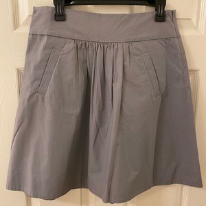 J Crew Pleated Skirt - Gray  Size 6